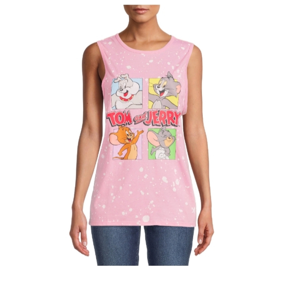 NWT Juniors Tom and Jerry Graphic Tank Top